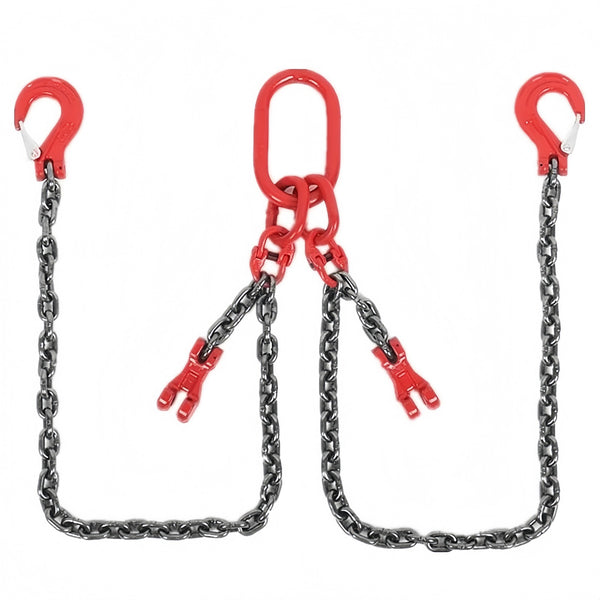 2/4 Leg Chain Sling for Lifting with Hooks Heavy Duty 3 Ton  Lift Chains Rigging