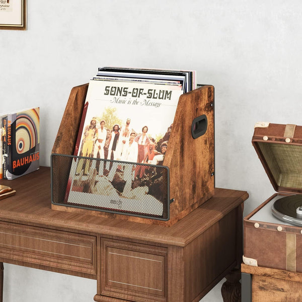 Record Storage Crate Vinyl Storage Record Holder Holders For 60+ Vinyl Records
