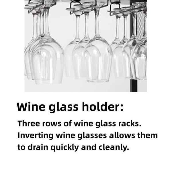 3-Tier Metal Wine Rack Wine Bottle Storage Shelf Display Cabinet for Home Bar AU