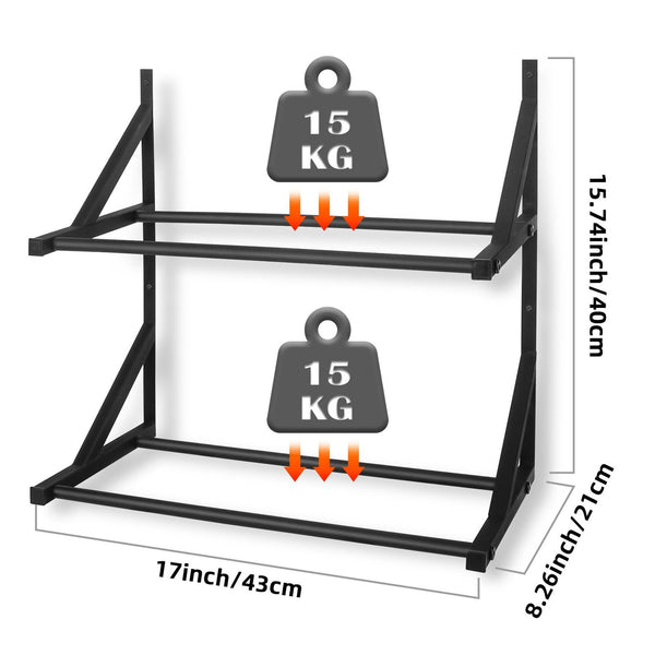 2-Tier 3D Printer Filament Rack Display Holder for 3D Printing Studio Workshop