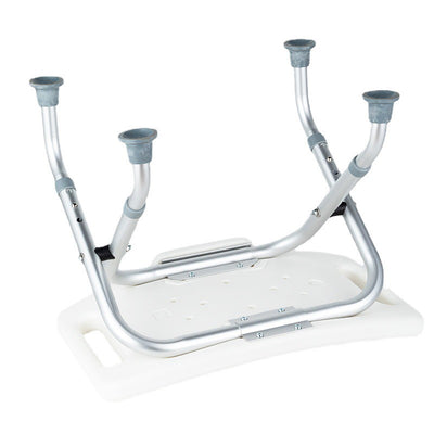 Foldable Shower Chair Height Adjustable Medical Bath Seat Bathroom Safety Assist