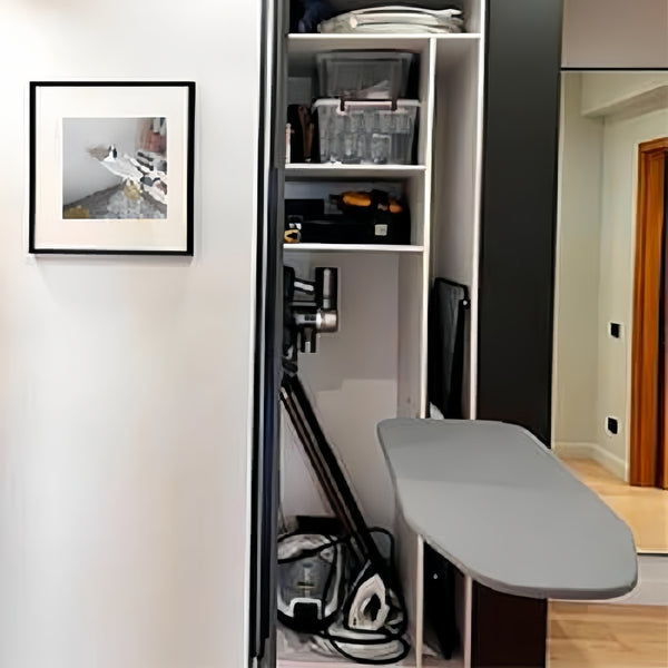 Pull-Down Ironing Board Wardrobe Mounted 180°Rotatable Ironing Board for Cabinet