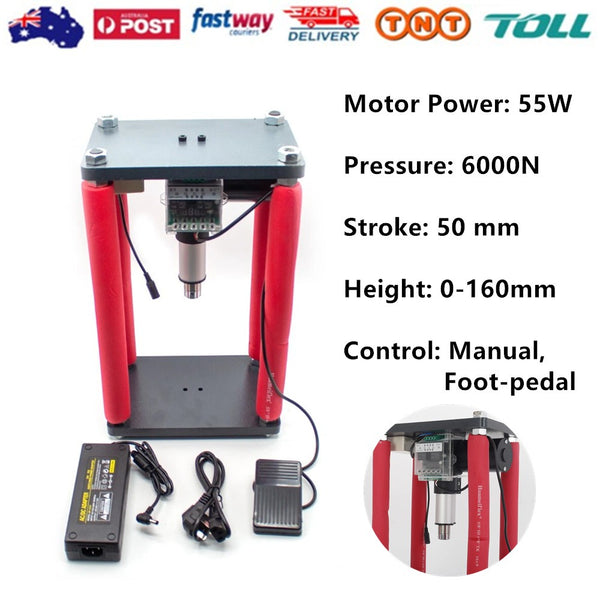 6000N Desktop Electric Press Silent Hydraulic Press Machine For DIY w/Foot Pedal