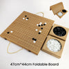 Folding Baduk Weiqi Board Game Portable Wooden Timber Strategy Go Game Set Gift