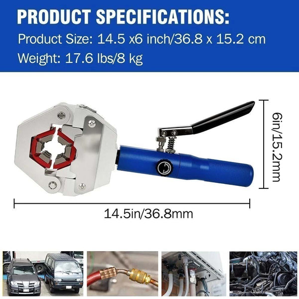71500 Hydraulic Hose Crimping Tool AC Hose Crimper Kit Air Conditioning Fittings