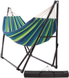 Foldable Hammock Swinging Chair Hammock With Stand Pop Up Hanging Camping Bed