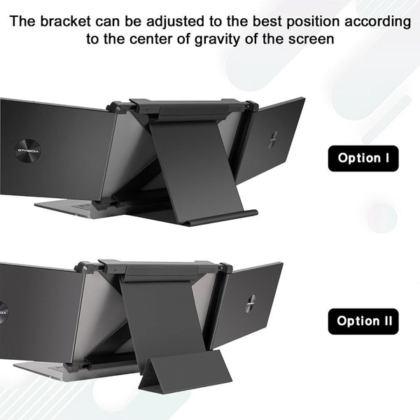 Laptop Screen Extender Triple-fold 11.6 In FHD 1080P Portable Monitor Extended