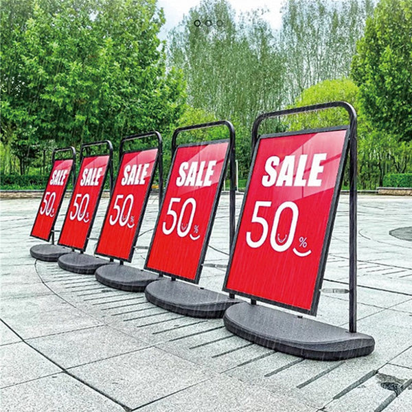 Outdoor Poster Stand Sign/Poster Holder Dual Use Advertising Display Stand