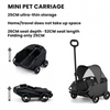 Pet Stroller With Sun Cover Portable Travel Carrier For Small Medium Pet Dog Cat