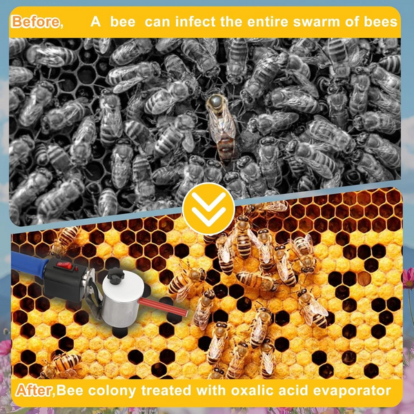 Oxalic Acid Vaporizer Beehive Mite Treatment Removal Evaporator Beekeeping Tools