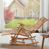 Leisure Rocking Chair Backrest Folding Bed Elderly Relax Armchair Foot Massage