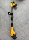 Cordless Cultivator Tiller Rotary Hoe Mini Electric Rototiller w/ 2 Battery