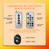 360 Spin Photo Booth Dia 100cm Automatic Rotating Video Booth w/ Flight case