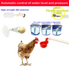 Auto Chicken Waterer System Chick Duck Watering Feeder PVC Pipelines 8 Cups AU