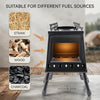 Camping Wood Stove Portable Wood Burning Stove Folding Camp Heat Outdoor Stove