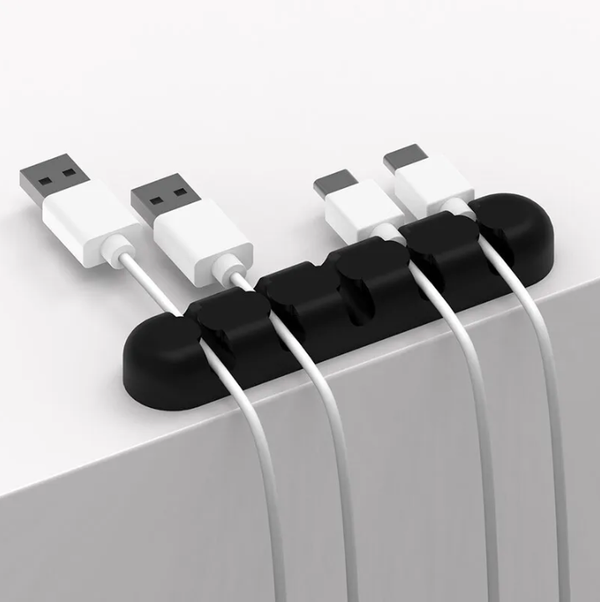 USB Charge Cable Holder Desk Cable Clips Organizer Cord Management Tidy