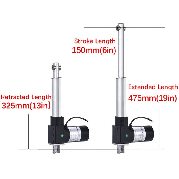 12V Linear Actuator 8000N Linear Actuator for Medical Auto Car (Stroke 150mm)