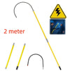 Electrical Insulated Rescue Hook High Voltage Fiberglass General Safety  2m