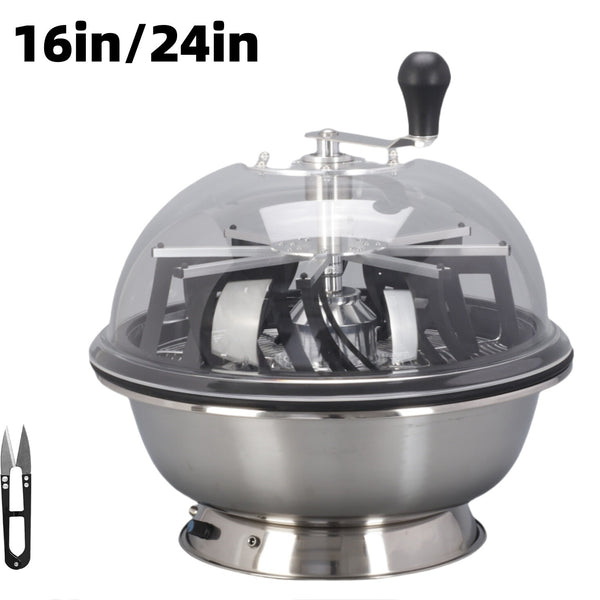 Automatic Bud Leaf Bowl Trimmer 16/24' Electric Twisted Spin Cut Stainless Steel