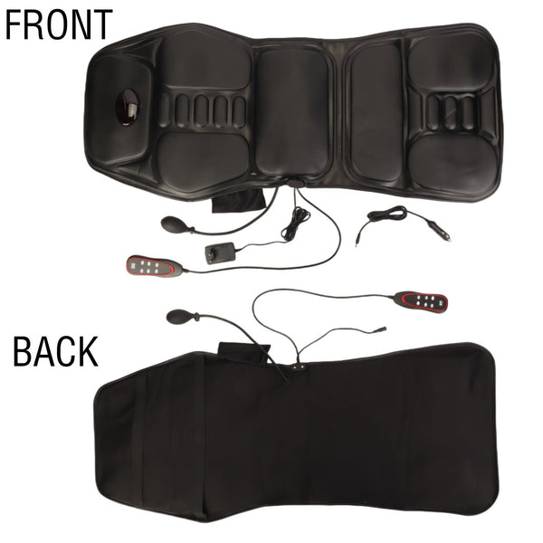 Massage Seat Cushion with Heating Lumbar Support 9 Massage Modes Fatigue Relief