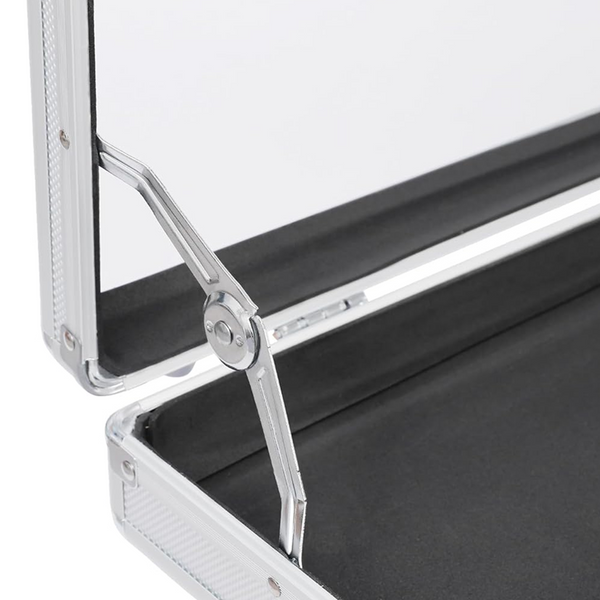 Trading Card Display Case Box Aluminum Glass Clear Locking Coin/Jewelry Storage
