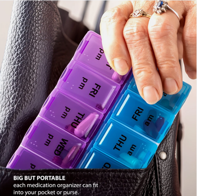 7 Day Weekly Pill Box Medicine Tablet Dispenser Organiser Storage Case Container