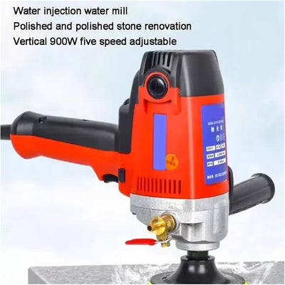 Variable Speed Water Mill 900W 5000RPM Electric Water Injection Sander Polisher