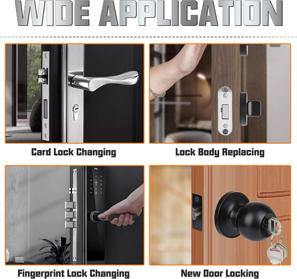 Mortise Mortice Lock Jig Door Lock Hole Opener Kit w/Tungsten Cutter 18/22/25mm