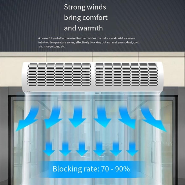 1m/1.5m Commercial Air Curtain Door For Supermarket And Cold Storage 1700CFM
