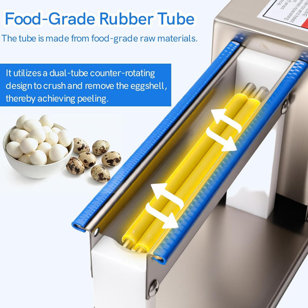 25kg/h Commercial Quail Egg Peeler Quail Egg Shell Peeling Machine 304 Stainless