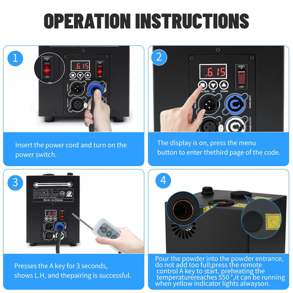 New Cold Spark Machine Firework Remote DMX  DJ Disco Party Wedding Stage Effect