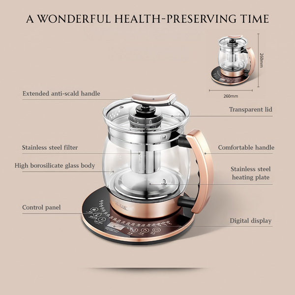 Nisorpa 2.5L Multifunctional Electric Kettle W/ 23 One-Touch Menus Quick Boil