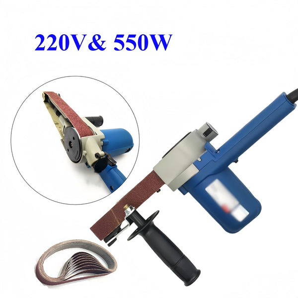 Electric Mini Sander Sand Machine Portable Pipe Sander Polisher Belt Grinder
