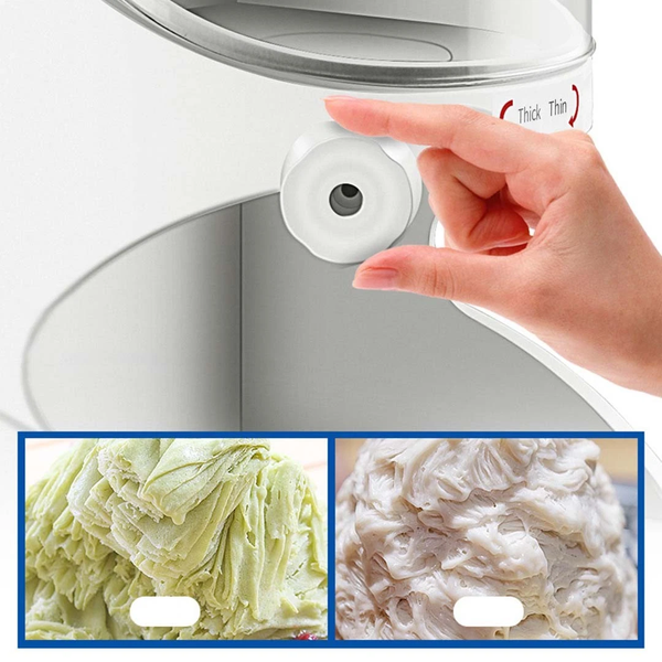 350W Ice Shaver Machine 90kgs/h Snow Cone Machine Commercial Shaved Ice Machine