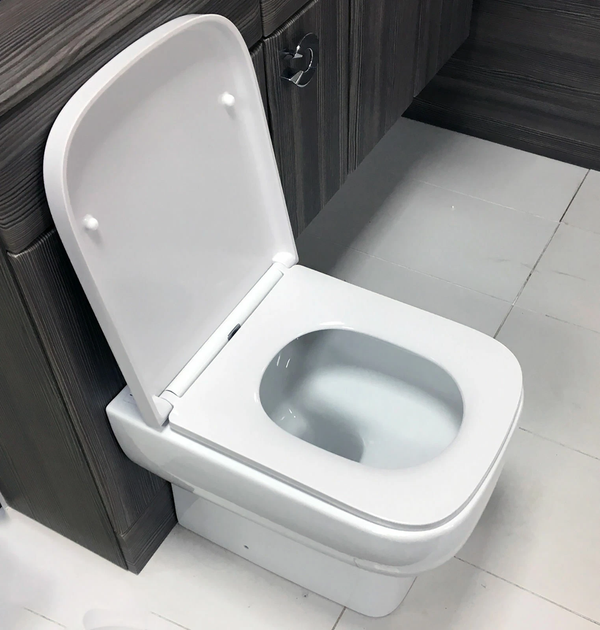 Heavy Duty Square Toilet Seat Soft Close Quick Release Easy Cleaning Bathroom AU