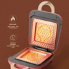 Electric Nonstick Sealed Sandwich Maker Jaffle Machine Waffle Maker Grilled