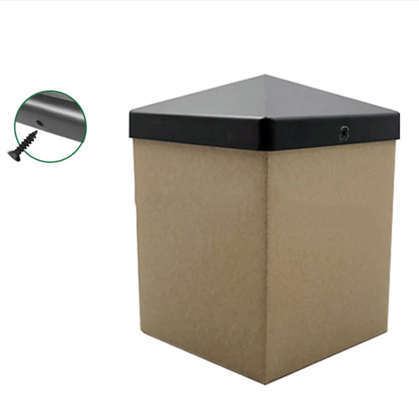 12Pcs Fence Post Cap Deck Post Cover Waterproof Heat Resistanc Deck Post Caps