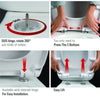 Heavy Duty Square Toilet Seat Soft Close Quick Release Easy Cleaning Bathroom AU