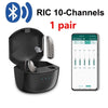 Bluetooth Hearing Aids Invisible Noise Cancelling RIC Digital Sound AmplifierBTE
