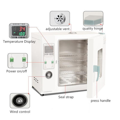 16L 500W Digital Blast Drying Oven Temperature Control 20-300℃ Medical Incubator