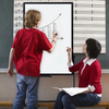 Magnetic Mobile White Board 90*60cm Double Sided Erase Board Rolling ON Wheels