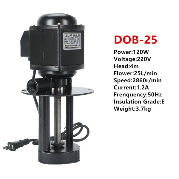 DOB-25 220V Coolant Pump Machine Cooling Water Pump 120W 2860r/min 25L/min