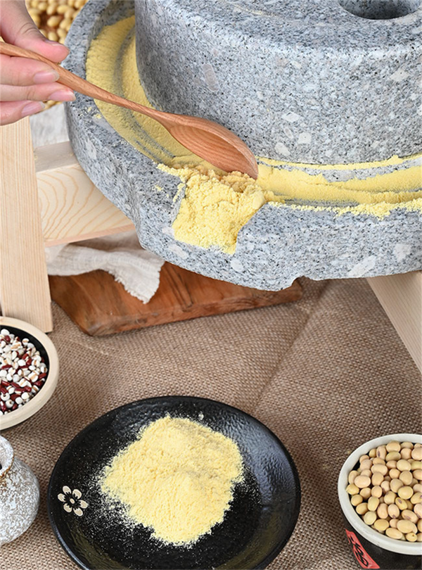 Stone Mill Grinder Grinding Wet/Dry For Soybean Milk Corn Flour Bean Powder AU