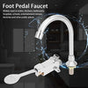 Foot Pedal Tap Control Switch Floor Sink Faucet Valve Full Sets Hands Foot Valve