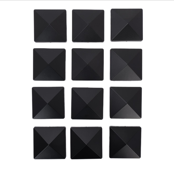12Pcs Fence Post Cap Deck Post Cover Waterproof Heat Resistanc Deck Post Caps