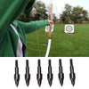 12pcs Carbon Steel Screw Thread Arrow Point Archery Arrowhead Target Field Tips