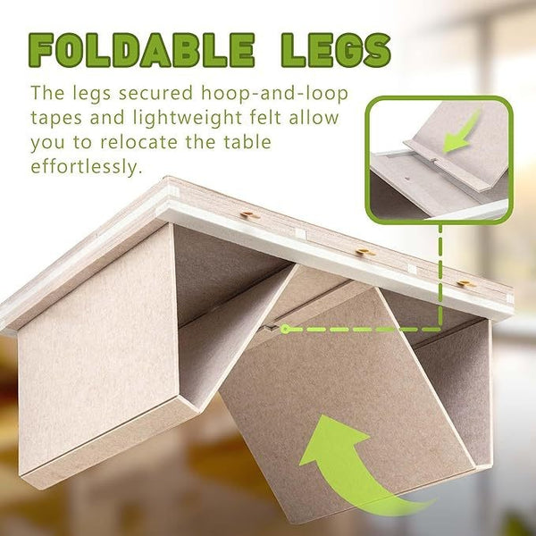 Felt Jigsaw Puzzle Table Puzzle Board with 3-Tilting-Angle 4 Drawers & Cover
