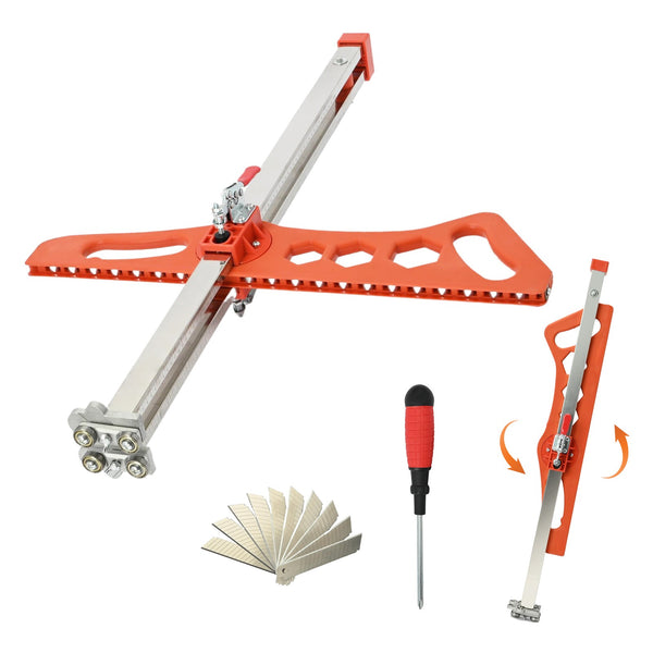 Foldable Drywall Cutter Drywall Cutting Tool Dual-Scale Gypsum Board Cutter