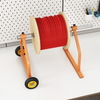Metal Wire Spool Rack Cable Rack with Wheels, Wire Spool Holder for Wire Spools