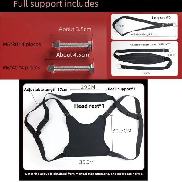 1.8m Couple Sex Swing Hammock Sex Swing Stand BDSM Bondage Frame w/Sling AU